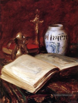 Le vieux livre William Merritt Chase Peinture à l'huile